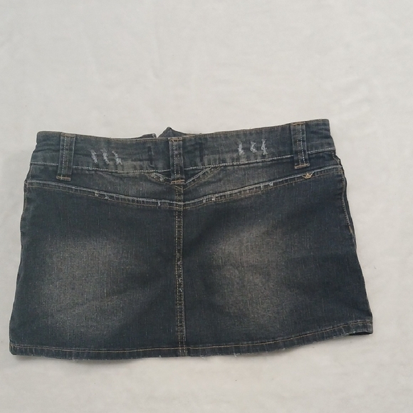 Trendy Dark Wash Mini Skirt Small - Picture 4 of 5